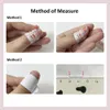 Ręcznie robione krótkie koreańskie prasę na paznokci z projektem wielokrotnego użytku Fałszywe paznokcie z klejem akrylowo -gwóźdź