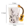 Canecas 2x Criativo Novidade Guitarra Lidar com Copo de Cerâmica Espectro Livre Café Leite Chá Caneca Único Instrumento Musical Presente