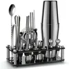 Set di shaker per cocktail Boston da 620 pezzi Kit di strumenti per mixer da barista per vino da bar domestico Martini Jigger 240104