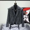 Männer Jacken 2024 Designer Original Streifen Anzug Frühling Hohe Qualität Elegante Mode Hübsche Koreanische Lose Kurze Trendy