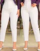 Elegant High Waist Cropped Work Pants For Women Black AllMatch Daily Office Formal Wear Fashion Women's Trousers OL 240104