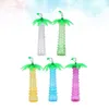 Cups Cup Tree Party Palm Yard Hawaiian Bottle Water Tumbler Lids Straws Luau Shape Drinking Sippy Straw Tiki Glasses Supplies 240103