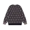 أزياء الرجال غير الرسمي للرجال Chaopai Classic Designer Wool Wool Autumn/Winter ، Abphabet Jacquard Round Neck ، Trend Multi-Functional Long Sleeve Sweater Basic Sweater Jumper