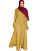 Ethnische Kleidung 10 Farben Muslim Abaya Full Cover Ramadan Kleid Abayas Islamisches Dubai Schnürkleid Eid Gebetskleidungsstück Langes Khimar