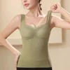 Damestanks Buikcontrole Shapewear Glad lichaamsvormend hemdje Warme tanktops Grote maten