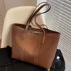 Grand fourre-tout Vintage pour femmes, sac à main Beige, sacoche élégante à bandoulière marron, bureau pour dames s 240104