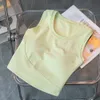 Lu Align Lu Yoga Vest Sport With Women's Shirts Tops Sleeveless Tank Inside Bra Sports Underwear Quick Dry Gym Workout Athletic Vest T-shirt Fitness LL Lemon