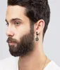 Boucles d'oreilles en forme d'étoile noire de David pour hommes, en acier inoxydable, bijoux juifs, parfaits pour toutes les occasions, 8569601