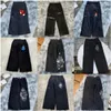 2024 Jeans da uomo Streetwear JNCO Y2k Hip Hop Cartoon Stampa grafica Vintage Baggy Pantaloni neri Uomo Donna Vita alta Pantaloni a gamba larga h7