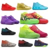 Sapatos ao ar livre Lamelo Sapato 2023 Dh Lamelo Ball Mb 01 02 Sapatos de Basquete Vermelho Verde e Galáxia Roxo Azul Cinza Queen City Melo Sports Shoe Trainner S