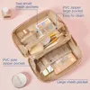 BAGSMART Make-up Cosmetische Tas Reizen Waterbestendige Toilettas voor Vrouwen Draagbare Leuke Etui Open Platte Make Up Organizer Bag 240104