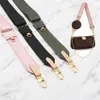 Luxury Adjustable Shoulder Bag Straps Coin Purse Metal Button Handbag Strap Famous Brand Replacement Bag Strap for Crossbody Bag 2170a