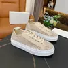 LAUREN Lace Sneakers Designer Women Embroidered Mesh Canvas Casual Shoes Low Top Sneakers Printed Walking Girls Flat Round Toe Sneakers Size 35-42 with box