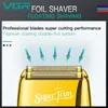 VGR laddningsbar 3-växlad skägg hår elektrisk rakapparat för män skallig rakmaskin Barber Electric Razor med extra nät 240103