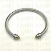 Bangle Bracelet Dy Luxury Designer Twisted Pearl Head Women Fashion Versatile Twist Bracelets Jewelry Platinum Plated Wedding Gifts 5MM