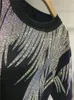 L-4XL Taglie forti Top T-shirt grafiche con strass Tunica di lusso di grandi dimensioni per donna Uomo Estate Cotone Abbigliamento donna Chubby Y2K 240103