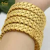 Dubai pulseiras para mulheres oriente médio ouro cor pulseira etíope saudita árabe pulseira casamento noiva jóias presente de aniversário africano 240103