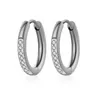 Hoop Earrings GSOLD Exquisite Stainless Steel Rhinestone Huggie For Women Girls Jewelry Gold Silver Color Crystal Cartilage Circle Ea