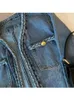 Giacca di jeans moda per donna Giacche di jeans larghe oversize casual Autunno Donna Cappotto a maniche lunghe Cardigan Capispalla 240103