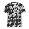 Heren T-shirts Hoop schaakstukken op schaakbord Polyester 3D Print Design Shirt Buitensporten Kleding Losse straat Tees