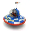 Zabawna kolekcja dla dorosłych retro otworzyć zabawki metalowy cynowy statek kosmiczny astronauta spaceman clockwork figura figura modelu vintage zabawka 240104