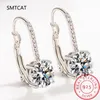 Dangle Earrings Trendy 14K Gold Plated 2024 Silver Hoops 925 For Women Lever Back Moissanite Earring Drop Girls Jewelry