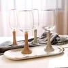 Bicchiere creativo con bicchiere da vino con diamante Bicchiere da vino alto in cristallo Bicchiere da champagne Home Restaurant Bicchiere da vino Bicchiere da banchetto per feste 240104