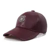 Gorras de béisbol de cuero genuino para hombre primavera invierno cinturón de cuero de vaca informal para hombre 5560 gorras de vuelo ajustables insignia 240103