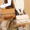 2021 nieuwe tas Britse stijl Kantoorrugzak PU-stijl voor heren en dames retro schoudertas Cambridge243n