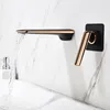 Bathroom Sink Faucets Basin Faucet Mixer Taps Single Handle In-Wall & Cold Rose Gold/White/Black/Chrome Waterfall Type