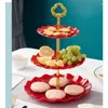 Pratos 3-tier Suporte de placa de frutas Cupcake Stand Sobremesas Lanche Doces Buffet para festa de casamento Bolo Sobremesa Bandeja