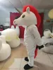 Kostymer högkvalitativa riktiga bilder Deluxe Unicorn Mascot kostym vuxen storlek gratis frakt