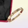 Designer armband v guldskruv 18k rosguld cnc hantverk bred version ingen borr 4 10 kärlek snap andra generation3218727