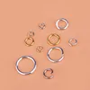 Componenten 10 stcs sterling sier accessoires open ringverbinding ring open ring, handgemaakte doe -het -zelfarmband ketting levende ring