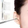 Éponges de maquillage en coton, ensemble d'outils innovants de nettoyage de cire d'oreille à ressort, Kit de retrait de nettoyage de soins de cuillère