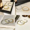 Designer parafuso pulseira pulseira unhas amor moda luxo jóias cuidado original na moda 18k diamante de ouro para mulheres homens pulseiras de prata jóias pulseira 6eae