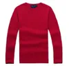 2024 Ny högkvalitativ mil Wile Polo Brand Men's Twist tröja Knit Bomull Jumper Pullover Small Horse Game 129