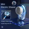 Mini Electric Travel Shaver For Men Pocket Size Washable Rechargeable Portable Painless Cordless Trimmer Knive Face Beard Razor 240103