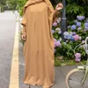 エスニック衣類ジッパーフロントバタフライスリーブイスラムイスラム教徒の長いドレスドバイトルコムージストヒジャーブローブを持つ女性のためのeid祈りabaya