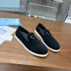 Designer Flat Casual Shoes Woman Luxury Loafers Cap Toe Fisherman Canvas Shoe Brand Wheeled Training Shoes Luxury Sports Shoes