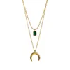 Tongxin Lock Stacked Necklace Edelstahl Romantische Halskette Personalisierte Rosenhalskette aus Edelstahl