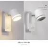 Lâmpada de parede El Quarto Cabeceira Moderno Minimalista Criativo Rotativo com Interruptor Duplo LED Reading Spotlight Dupla Fonte de Luz