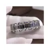 Pierścionki ślubne 10ct duży pierścionek z diamentami Oszałamiająca luksusowa biżuteria 925 Sterling Sier Para Pierścienie woda kropla gruszka cięta topaz w ślubie dhlnr