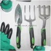 Manual Shovel Hortictural Set Garden Tools 9-Piece Aluminum Alloy Bicolor Handle Flower Drop Delivery Home Garden Patio, Lawn Garden G Dhxrh