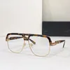 Sälj lyxdesignerram för män Mens Optical Women Woman Square Eyewear Stor Khaki Golden Frame Radiation Protective LE2697