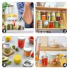 Storage Bottles 6 Pcs Aluminum Lid Mason Jars Household Glass Bait Bottle Houehold Containers Salad Can Plastic Food Portable Pot With