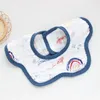 Dekens Jongen Meisje Voor Baby Slabbetje Waterdicht 360 Graden Draaibaar Speeksel Kinderen Handdoek Absorberende Katoenen Sjaal Geen Pilling Zachte Melkbarrière