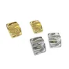 Moderne sieraden Simplyl Design metalen geometrische oorknopjes voor vrouwen meisje cadeau fijne ooraccessoires