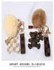 Bear Key Chains Ring Brand Design Rhinestone Keyrings SET PU Leather Bear Car Keys Jewelry Bag Charm Animal Keychains Holder8532560