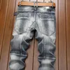 2023 style automne hommes jean Vintage couleur unie classique printemps hommes coupe ajustée élastique mode Denim pantalon mâle NZ19 240104